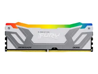 Kingston FURY Renegade RGB - DDR5 - modul 24 GB - DIMM 288-pin - 8800 MT/s / PC5-70400 - CL42 - 1.4 V - klokkete ubufferte - on-die ECC - hvitt og sølv