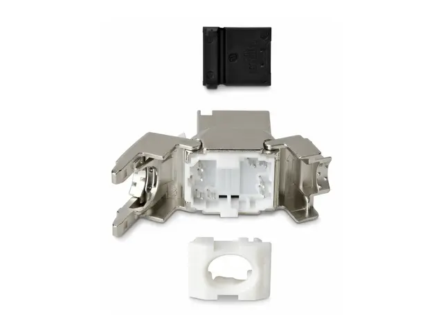 Startech - Trapes-jakk - 180°, toolfree - CAT 8 - STP - RJ-45 - sø...