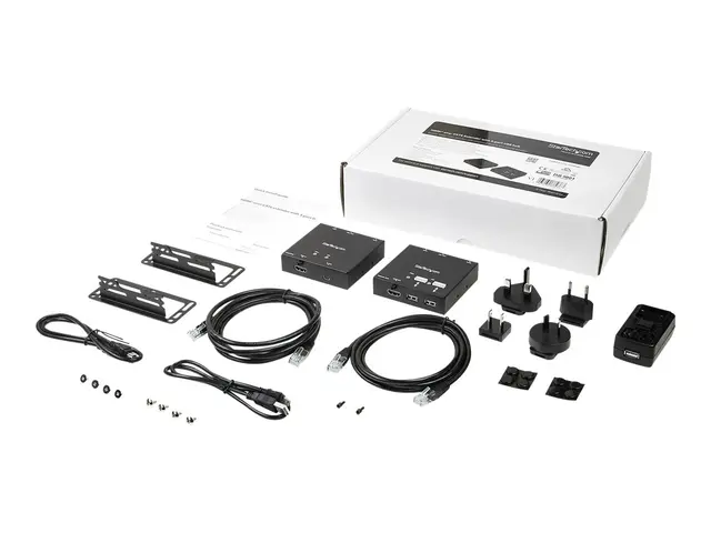 StarTech.com HDMI over CAT6 Extender with 4-port USB Hub - Remote ...