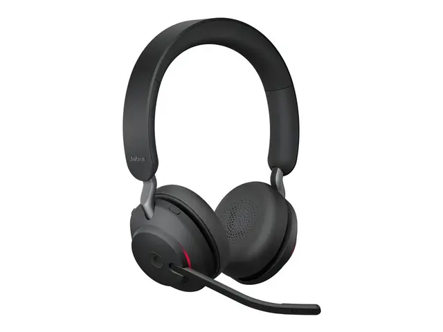 Jabra Evolve2 65 MS Stereo - Hodesett - on-ear - Bluetooth - trådl...