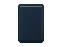 dbramante1928 - Lomme for mobiltelefon / kredittkort MagSafe-samsvar - helnarvet lær - blå