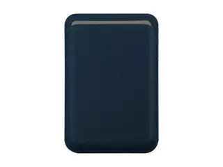 dbramante1928 - Lomme for mobiltelefon / kredittkort MagSafe-samsvar - helnarvet lær - blå