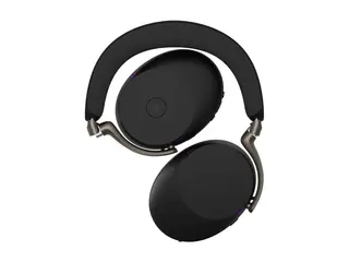 Jabra Evolve3 85 MS - Hodesett full størrelse - Bluetooth - trådløs, kablet - aktiv støydemping - 3,5 mm jakk, USB-A via Bluetooth-adapter - lydisolerende - svart - med trådløs ladepute - Certified for Microsoft Teams