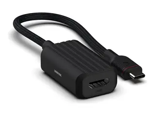 Unisynk - Video adapter - 24 pin USB-C hann til HDMI 15 cm - svart - st&#248;tte for 4K 60 Hz (3840 x 2160), st&#248;tte for 1920 x 1080 ved 60 Hz