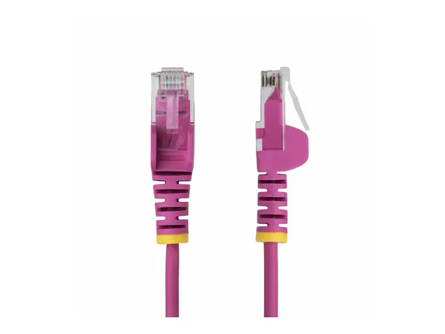 StarTech.com 15m Pink Slim CAT6 Ethernet Cable, Snagless, 28AWG, L...