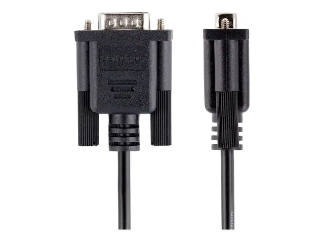 StarTech.com 3m RS232 Serial Null Modem Cable, Crossover Cable w/A...