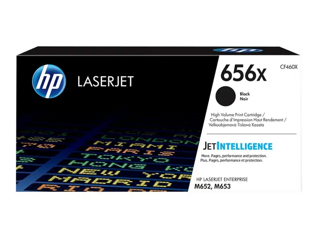 HP 656X - Høy ytelse - svart - original - LaserJet - tonerpatron (...
