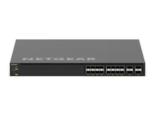 NETGEAR M4350 Series M4350-16V4C Switch - L3 - Styrt - 16 x 1/10/25 Gigabit SFP28 + 4 x 40/100 Gigabit QSFP28 - front til bakside-luftflyt - rackmonterbar