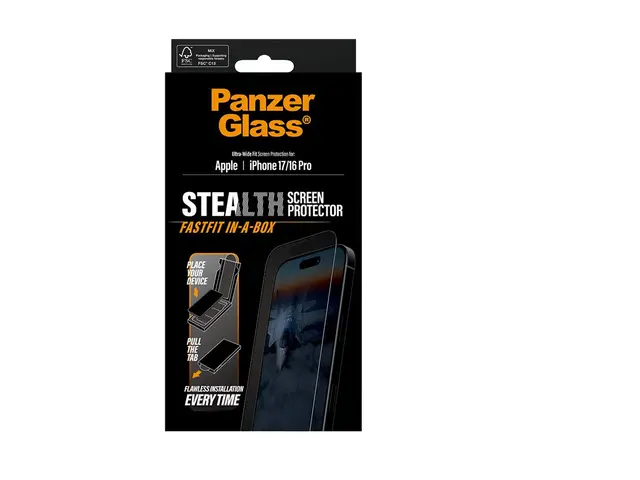 PanzerGlass Stealth - Skjermbeskyttelse for mobiltelefon ultra-bre...