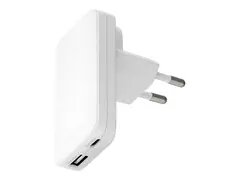 dbramante1928 re-charge Pro - Str&#248;madapter slank - 20 watt - 2 utgangskontakter (24 pin USB-C, USB) - hvit