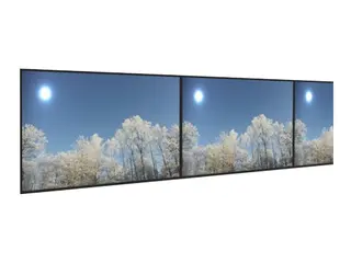 HI-ND VIDEO ROW - Monteringssett - landskap for 3x1 videovegg - skjermstørrelse: 32" - veggmonterbar