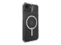 Zagg Crystal Palace - Baksidedeksel for mobiltelefon stativ - grafen - blank - for Apple iPhone 13, 14, 15, 16e, 17e