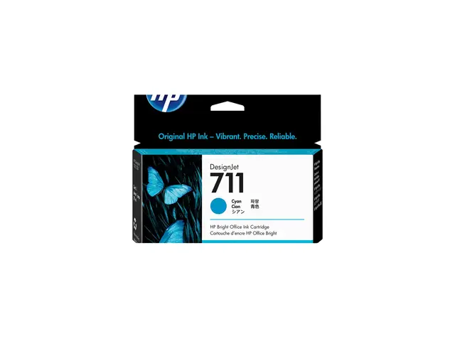HP 711 - 29 ml - cyan - original - DesignJet - blekkpatron - for D...