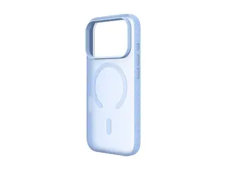 Belkin SheerForce Grip Series - Beskyttende deksel for mobiltelefon MagSafe-samsvar - plastikk - lys blå - for Apple iPhone 17 Pro Max, 18 Pro Max