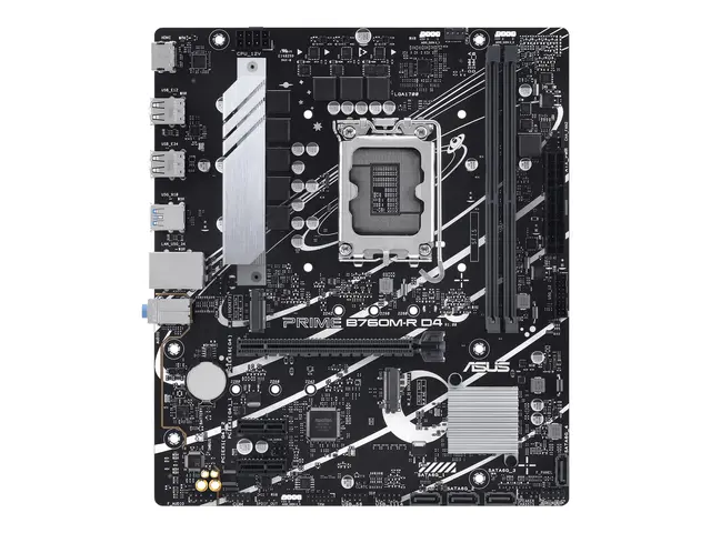 ASUS PRO B760M-R D4 - Hovedkort micro ATX LGA1700-sokkel B760 Chip...