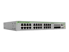 Allied Telesis CentreCOM AT-GS970M/28 Switch - L3 - Styrt - 24 x 10/100/1000 + 4 x SFP (mini-GBIC) (opplink) - stasjonær