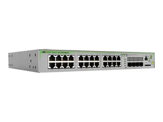 Allied Telesis CentreCOM AT-GS970M/28 - Switch L3 - Styrt - 24 x 10/100/1000 + 4 x SFP (mini-GBIC) (opplink) - stasjonær