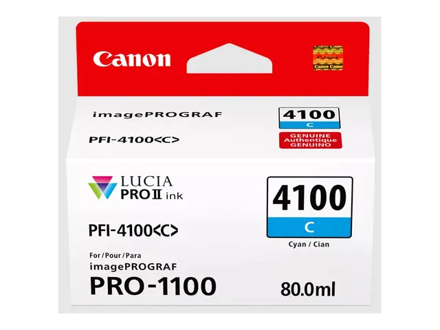 Canon PFI-4100 C - 80 ml cyan original hengeboks blekkbeholder for...