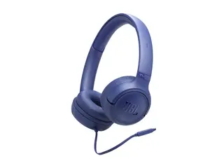 JBL TUNE 530 - Hodetelefoner med mikrofon on-ear - kablet - 3,5 mm jakk - blå