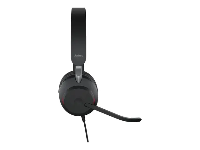 Jabra Evolve2 40 SE UC Stereo - Hodesett on-ear kablet USB-C lydis...