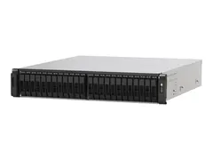QNAP TS-H2490FU - NAS-server - 24 brønner kan monteres i rack - PCI Express 3.0 x4 (NVMe) - RAID 0, 1, 5, 6, 10, 50, 60, JBOD - RAM 64 GB - 25 Gigabit Ethernet - iSCSI støtte