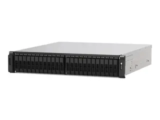 QNAP TS-H2490FU - NAS-server - 24 brønner kan monteres i rack - PCI Express 3.0 x4 (NVMe) - RAID 0, 1, 5, 6, 10, 50, 60, JBOD - RAM 64 GB - 25 Gigabit Ethernet - iSCSI støtte