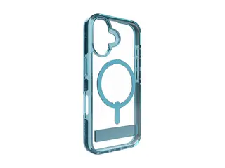 Zagg Santa Cruz Snap - Baksidedeksel for mobiltelefon MagSafe-samsvar - grafen - retroblå - for Apple iPhone 16