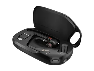 Poly Voyager Legend 50-M UC - Hodesett i &#248;ret - Bluetooth - tr&#229;dl&#248;s - USB-C via Bluetooth-adapter - svart - UC-sertifisert, Certified for Microsoft Teams