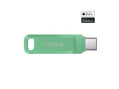 SanDisk Ultra Dual Drive Go - USB-flashstasjon 512 GB - USB 3.2 Gen 1 / USB-C - absintgrønn