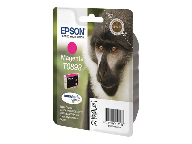 Epson T0893 - 3.5 ml - magenta - original - blister - blekkpatron ...