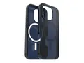 OtterBox Symmetry Series Clear Baksidedeksel for mobiltelefon - MagSafe-samsvar - polykarbonatlag, termoplastisk elastomer (TPE) - babybl&#229; jeans (bl&#229;) - for Apple iPhone 16 Pro
