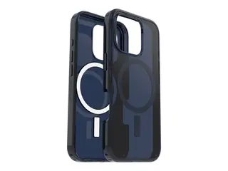 OtterBox Symmetry Series Clear - Baksidedeksel for mobiltelefon MagSafe-samsvar - polykarbonatlag, termoplastisk elastomer (TPE) - babyblå jeans (blå) - for Apple iPhone 16 Pro
