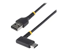 STARTECH.COM 1ft 30cm USB A to C Charging Cable Right Angle Heavy Duty F
