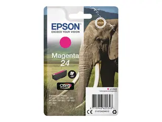Epson 24 - 4.6 ml - magenta - original - blære med RF-alarm blekkpatron - for Expression Photo XP-55, 750, 760, 850, 860, 950, 960, 970; Expression Premium XP-750, 850