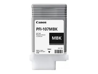 Canon PFI-107 MBK - 130 ml - matt svart - original blekkbeholder - for imagePROGRAF iPF670, iPF680, iPF685, iPF770, iPF780, iPF785
