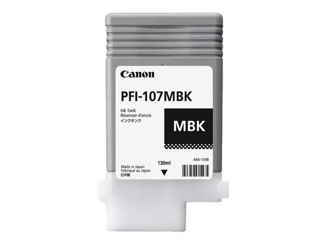 Canon PFI-107 MBK - 130 ml - matt svart - original - blekkbeholder...