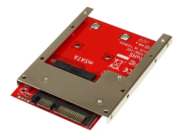 StarTech.com mSATA SSD to 2.5in SATA Adapter Converter - mSATA to ...