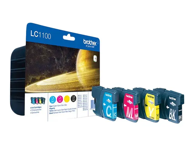 Brother LC1100 Value Pack - 4-pack svart, gul, cyan, magenta origi...