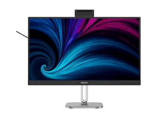 Philips 27B2U4601H - 4000 Series LED-skjerm - 27" - 2560 x 1440 QHD @ 120 Hz - IPS - 1500:1 - HDMI, DisplayPort, USB-C - høyttalere - sølv, koksgrå
