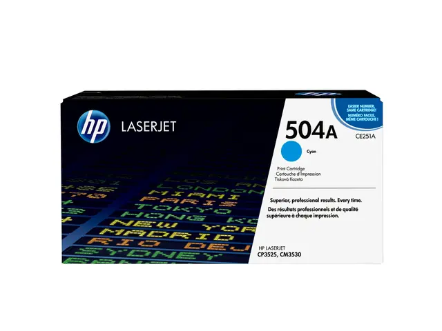 HP 504A - Cyan - original - LaserJet - tonerpatron (CE251A) - for ...