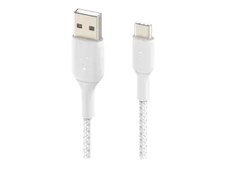 Belkin BoostCharge - USB-kabel 24 pin USB-C (hann) til USB (hann) - 1 m - hvit