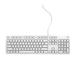 Dell KB216 - Tastatur - multimedia - USB QWERTY - Pan Nordic - hvit