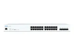 Sophos CS110-24FP - Switch - Styrt - 24 x 10/100/1000 (PoE+) + 4 x 1 Gigabit / 10 Gigabit SFP+ rackmonterbar - PoE+ (410 W) - med 3 years Switch Support and Services