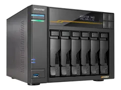 ASUSTOR Lockerstor 6 Gen3 - NAS-server 6 br&#248;nner - SATA 6Gb/s / PCIe 4.0 x4 (NVMe) - RAID JBOD, 0, 1, 5, 6, 10 - RAM 16 GB - Gigabit Ethernet / 2.5 Gigabit Ethernet / 5 Gigabit Ethernet / 10 Gigabit Ethernet - iSCSI st&#248;tte