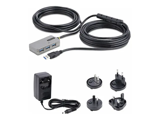 StarTech.com USB Extender Hub, 10m 3.0 Extension Cable with 4-Port...