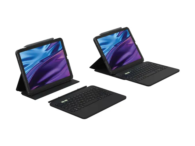 ZAGG Pro Keys 2 - Tastatur og folioveske (foliodekke) bakgrunnsbel...
