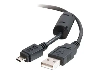 C2G USB 2.0 A to Micro B Cable USB-kabel - USB (hann) til Micro-USB type B (hann) - USB 2.0 - 1 m - svart