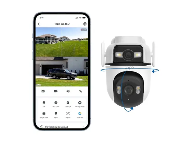 Tapo C545D V1 - Nettverksovervåkingskamera panorering / tipping ut...