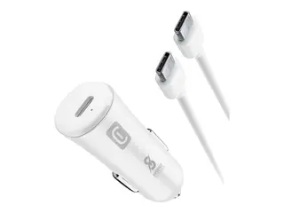 Cellular Line - Bilstr&#248;madapter - 25 watt PD, SFC (24 pin USB-C) - hvit