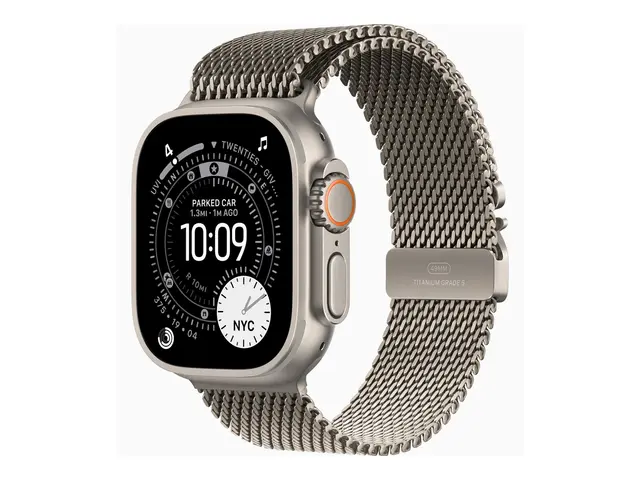 Apple Watch Ultra 3 - 49 mm naturlig titan Ja smartklokke med fint...